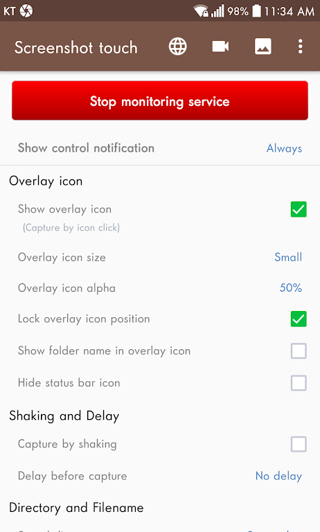 Screenshot touch स्क्रीनशॉट 0