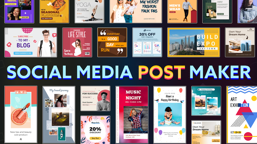 Schermata Social Media Post Maker Mod 0