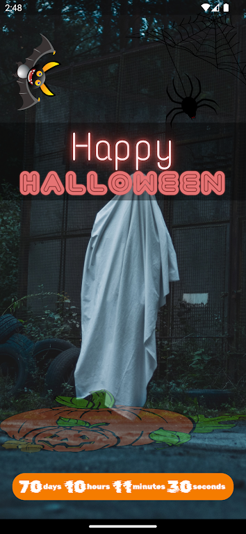 How long until Halloween? Tangkapan skrin 0