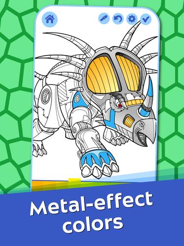 Dino Robots Coloring for Boys Ekran Görüntüsü 1