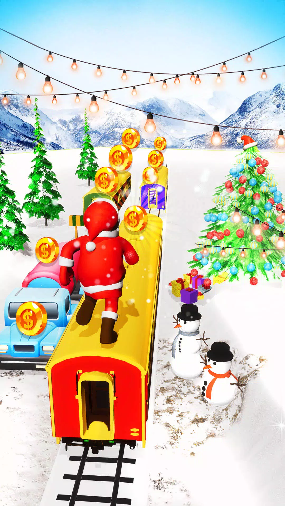 Xmas Santa Surfer Running Game Zrzut ekranu 2