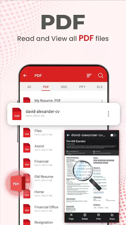 Document Reader PDF Reader Ekran Görüntüsü 1