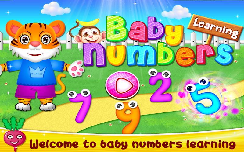 Baby Numbers Learning Game Schermafbeelding 0