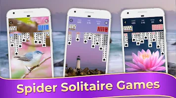 Spider Solitaire Classic Games Ảnh chụp màn hình 1