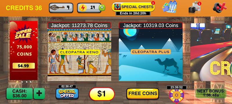 Cleopatra Keno with Keno Games Zrzut ekranu 3