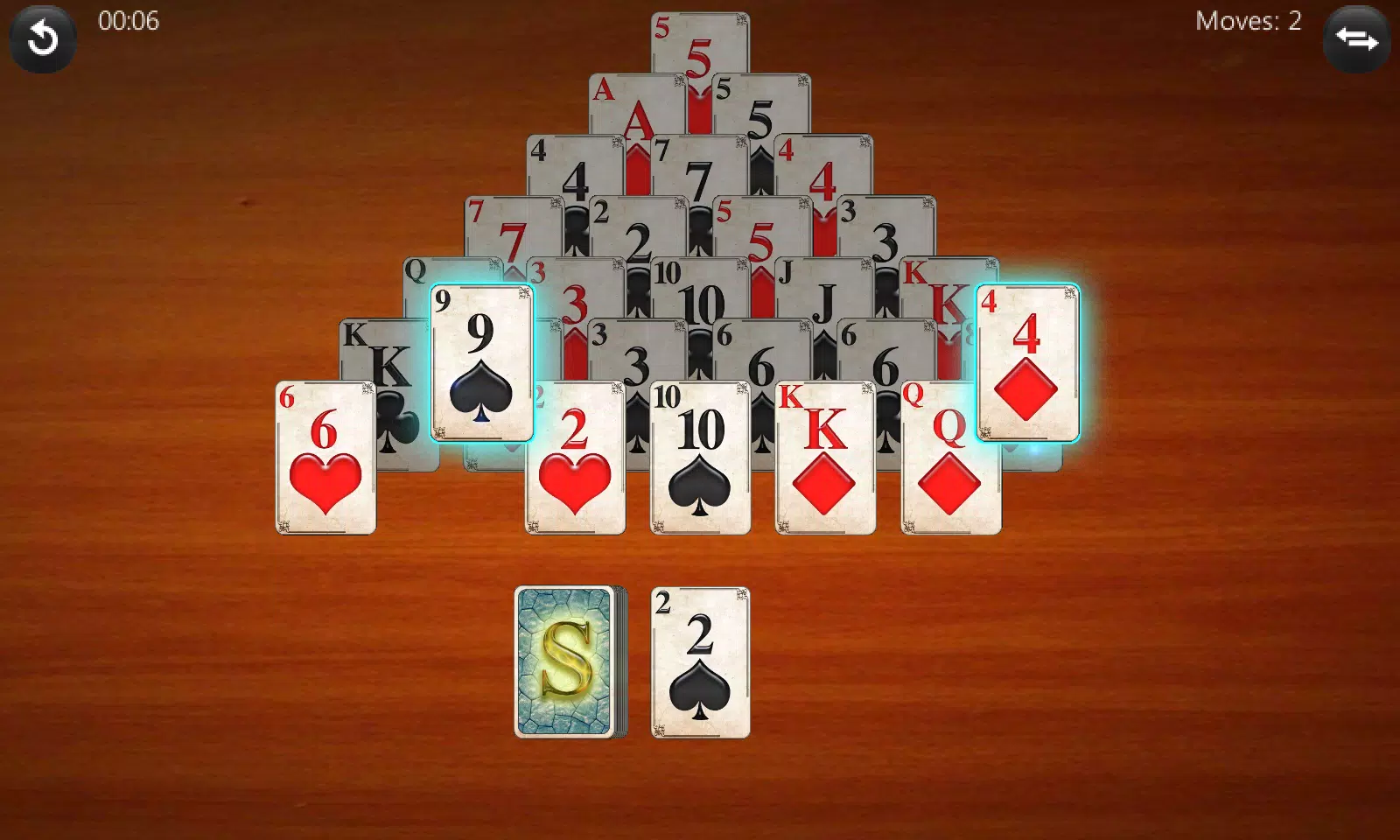 Pyramid Solitaire Ekran Görüntüsü 1