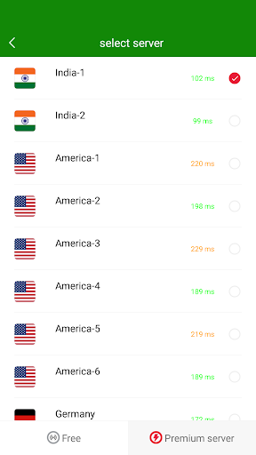 VPN India - Use Indian IP ภาพหน้าจอ 1