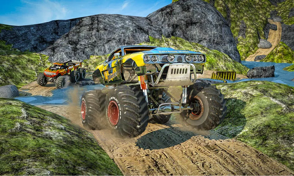 Monster 4x4 Offroad Jeep Stunt Racing 2019应用截图第1张