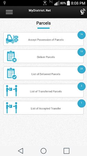 Schermata MyDistrict Delivery app 2