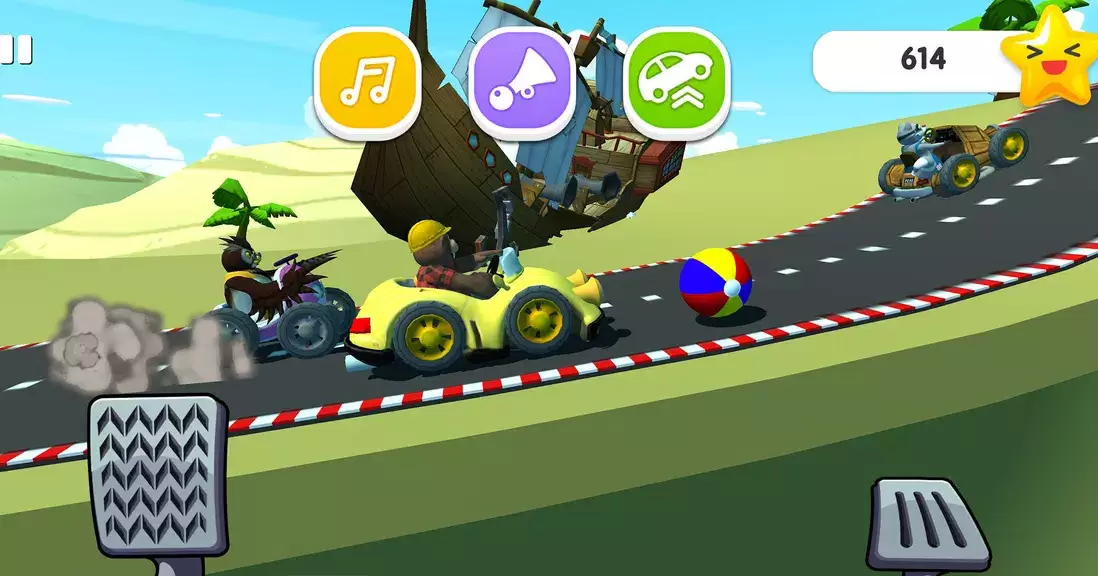 Fun Kids Cars Racing Game 2 Ekran Görüntüsü 1