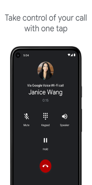 Google Voice ဖန်သားပြင်ဓာတ်ပုံ 1