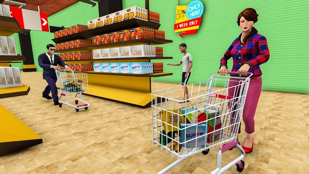 Supermarket Store Cashier Game Captura de tela 3