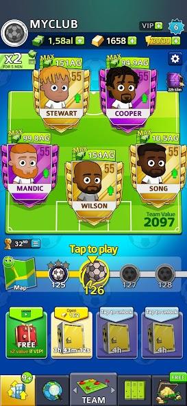 Idle Soccer Story - Tycoon RPG Mod スクリーンショット 1