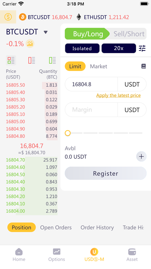 FTK Bitcoin & ETH Exchange Screenshot 3