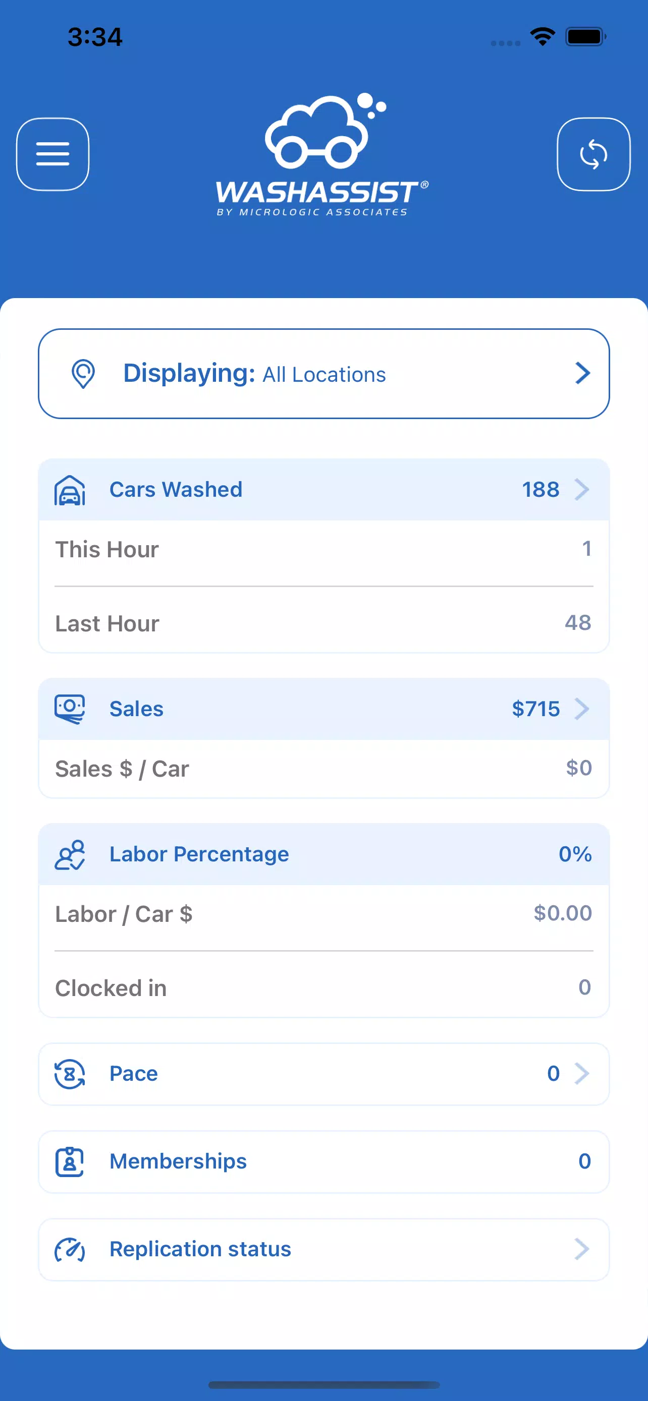 WashAssist Dashboard應用截圖第1張
