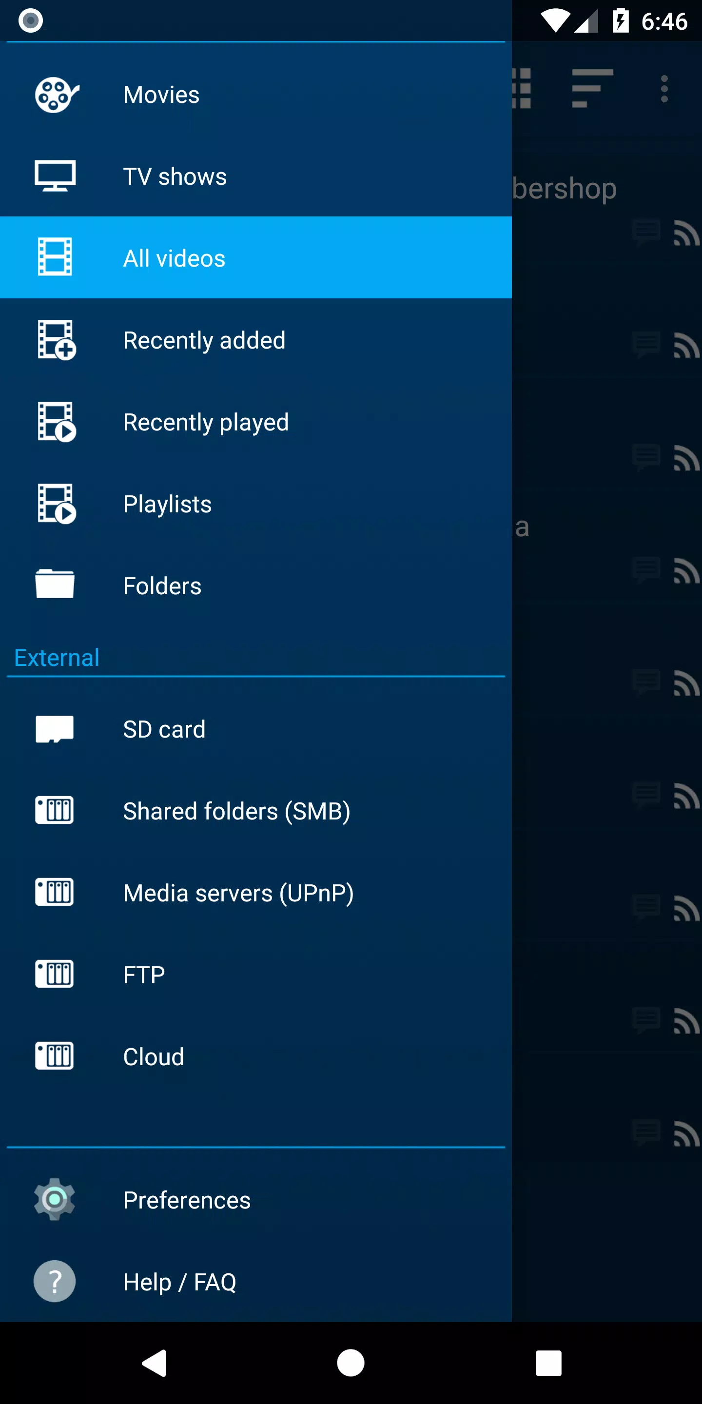 Schermata NOVA Video Player 0