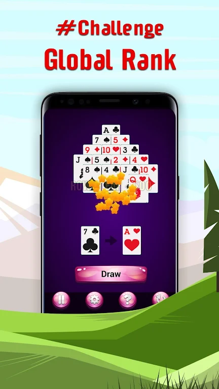Pyramid - Classic Solitaire Schermafbeelding 1