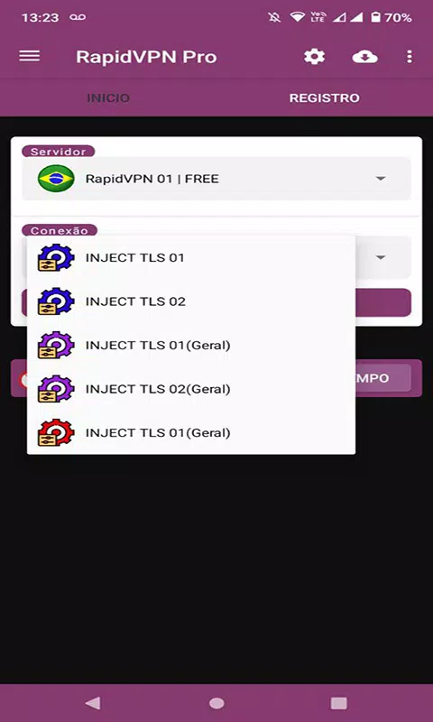 RapidVPN PRO Schermafbeelding 1