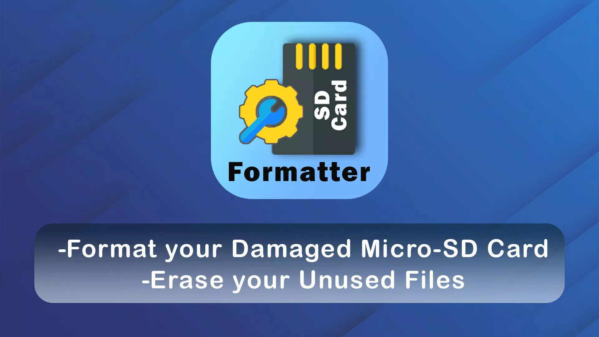 Micro SD Card formatter স্ক্রিনশট 0