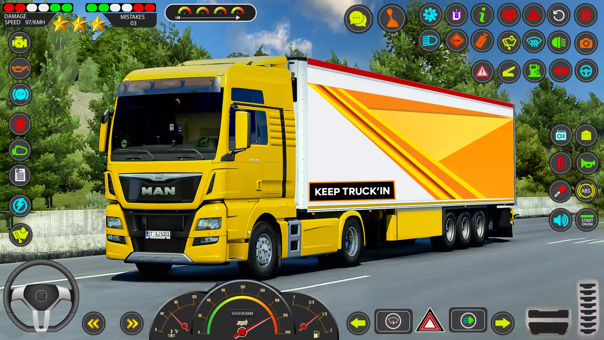 Euro Truck Games Sim 3d Schermafbeelding 0