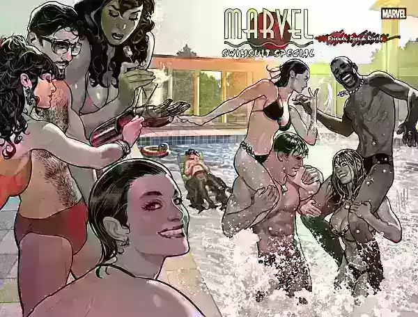Saingan Marvel Skins Swimsuit mengusik sebagai Marvel Preps untuk buku komik bertema musim panas yang istimewa