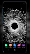 Broken Screen Wallpaper ဖန်သားပြင်ဓာတ်ပုံ 3