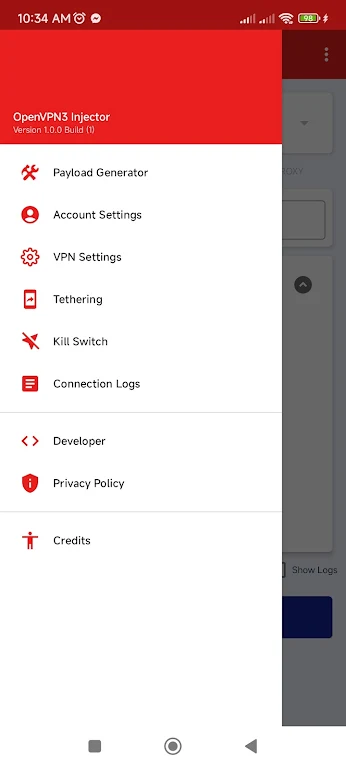 OpenVPN3 Injector স্ক্রিনশট 2