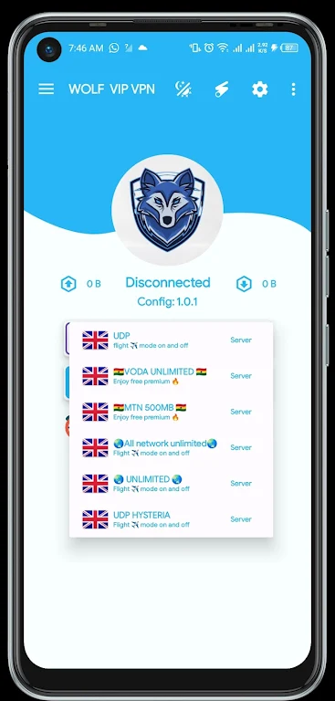 WOLF VIP VPN স্ক্রিনশট 0