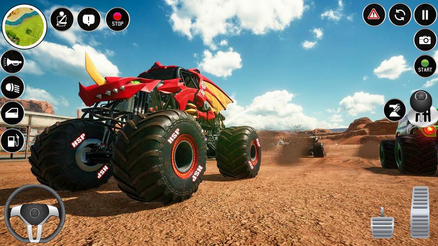Extreme Monster Truck Game 3D Tangkapan skrin 2