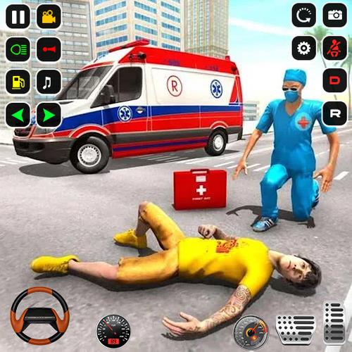 Police Rescue Ambulance Games Tangkapan skrin 0