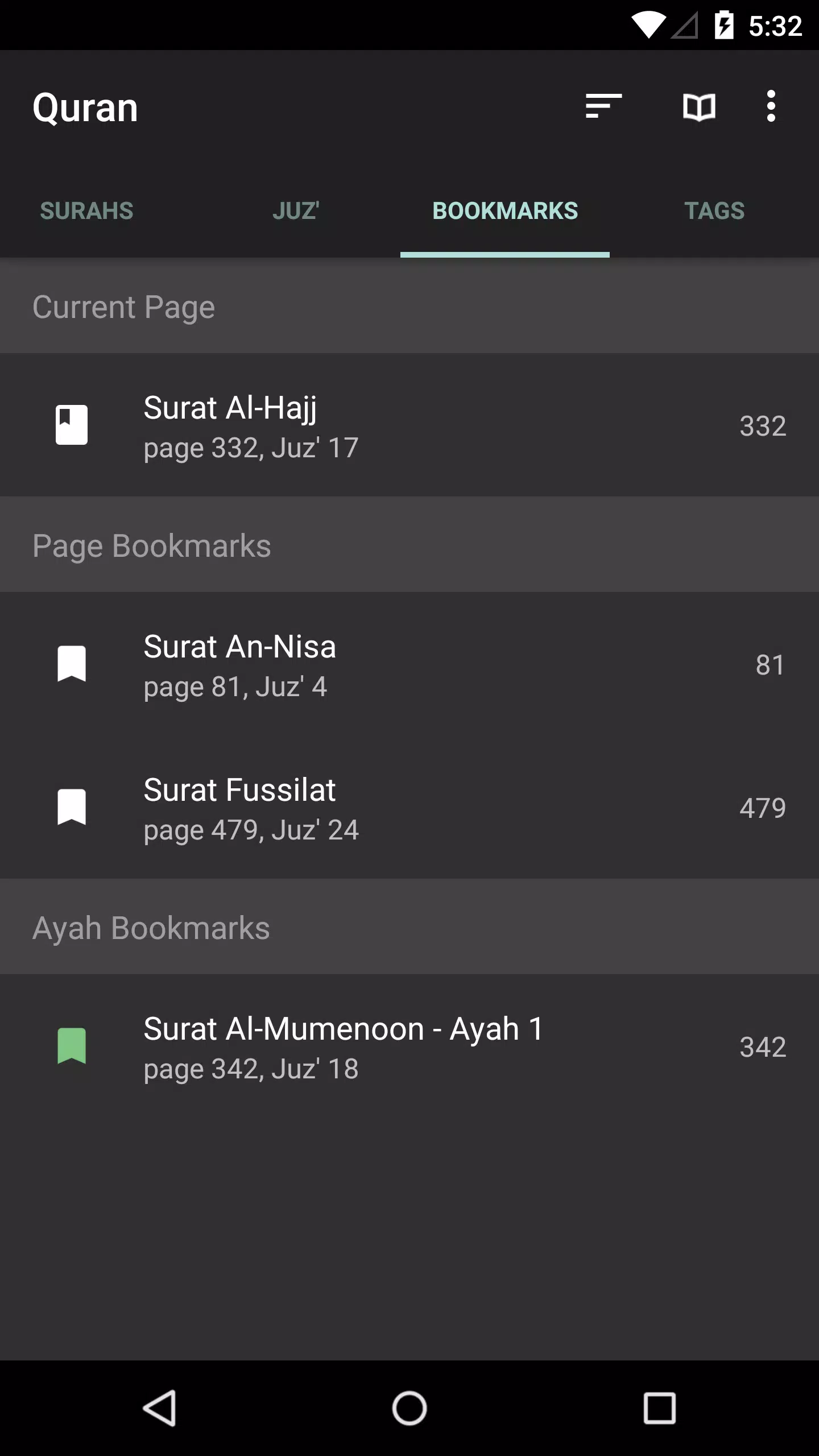 Quran for Android应用截图第2张