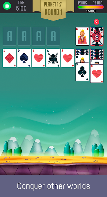 Schermata Space Solitaire 1