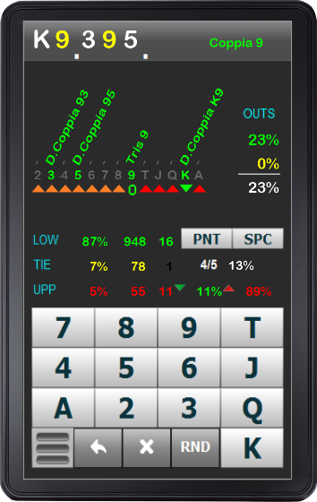 Rocker Poker Calculator II Free Schermafbeelding 2