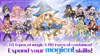 Magical Girl: Idle Pixel Hero Tangkapan skrin 1