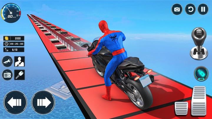 Superhero Bike Stunt Games GT ဖန်သားပြင်ဓာတ်ပုံ 0