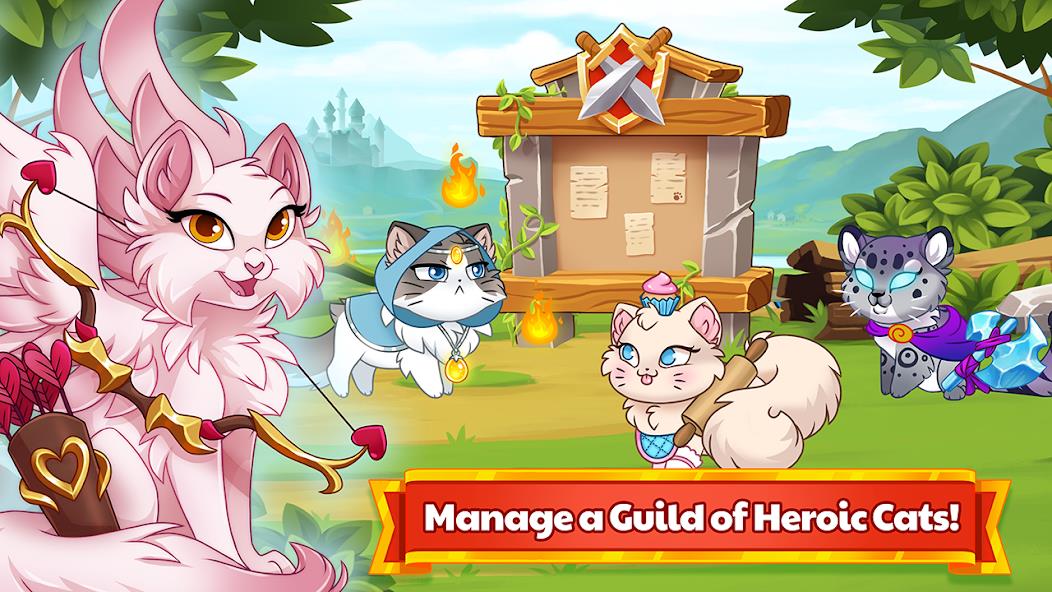 Castle Cats - Idle Hero RPG Mod ภาพหน้าจอ 0