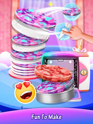 Galaxy Unicorn Cake ภาพหน้าจอ 1