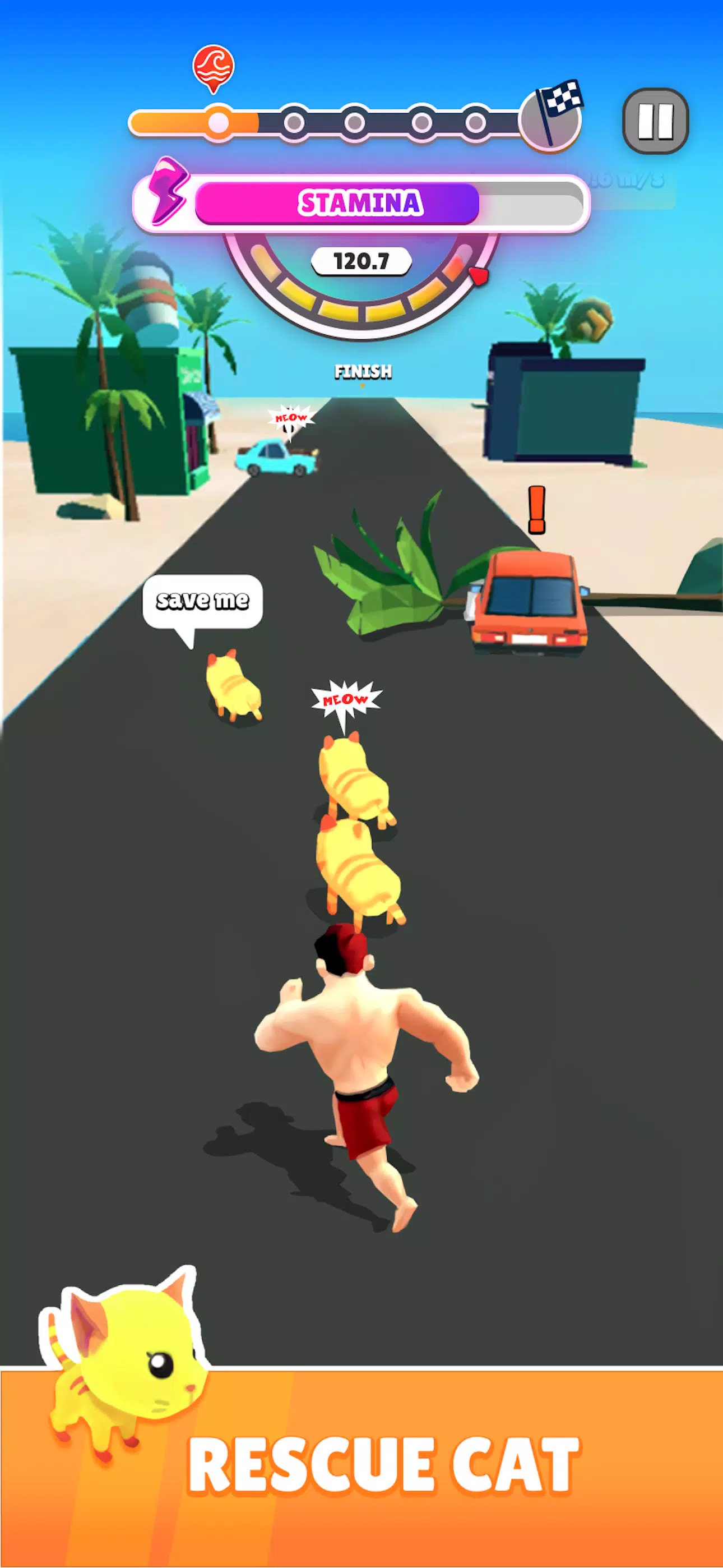 Rescue Run: Save the Cats Schermafbeelding 2