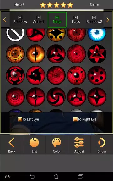 Sharingan - Eye And Hair Color Zrzut ekranu 2