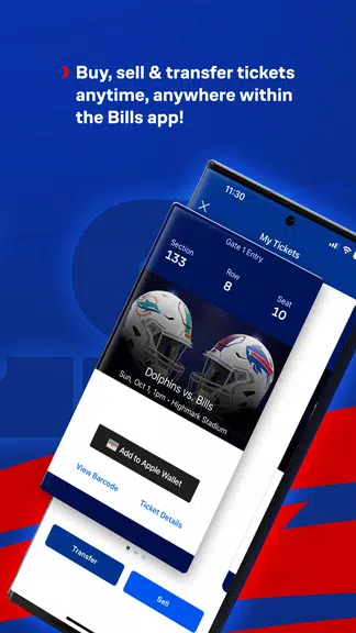 Buffalo Bills Mobile Captura de tela 3