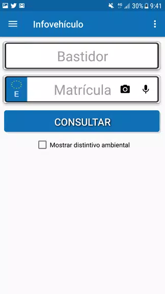 Schermata InfovehículoConsultarMatrícula 0