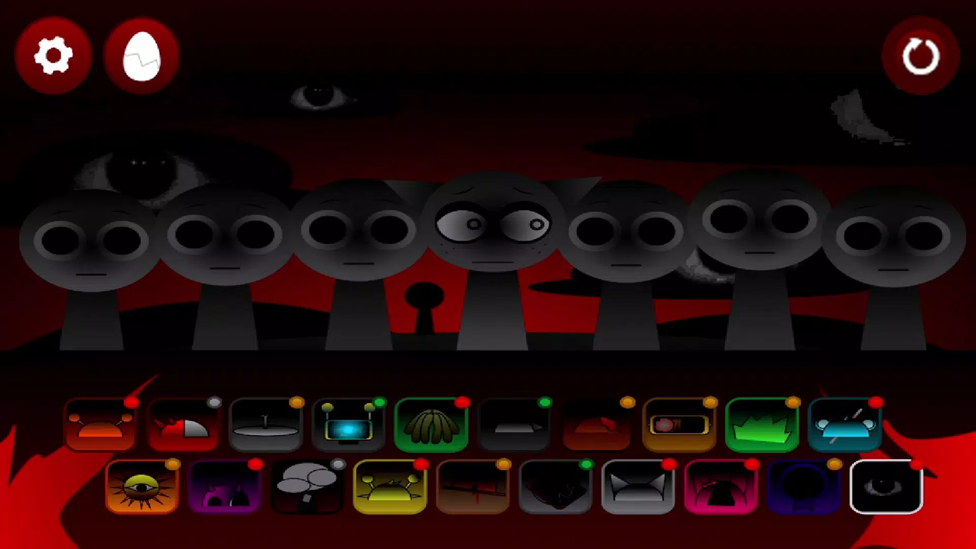 Sprunki Game Wenda Horror Mod Tangkapan skrin 1
