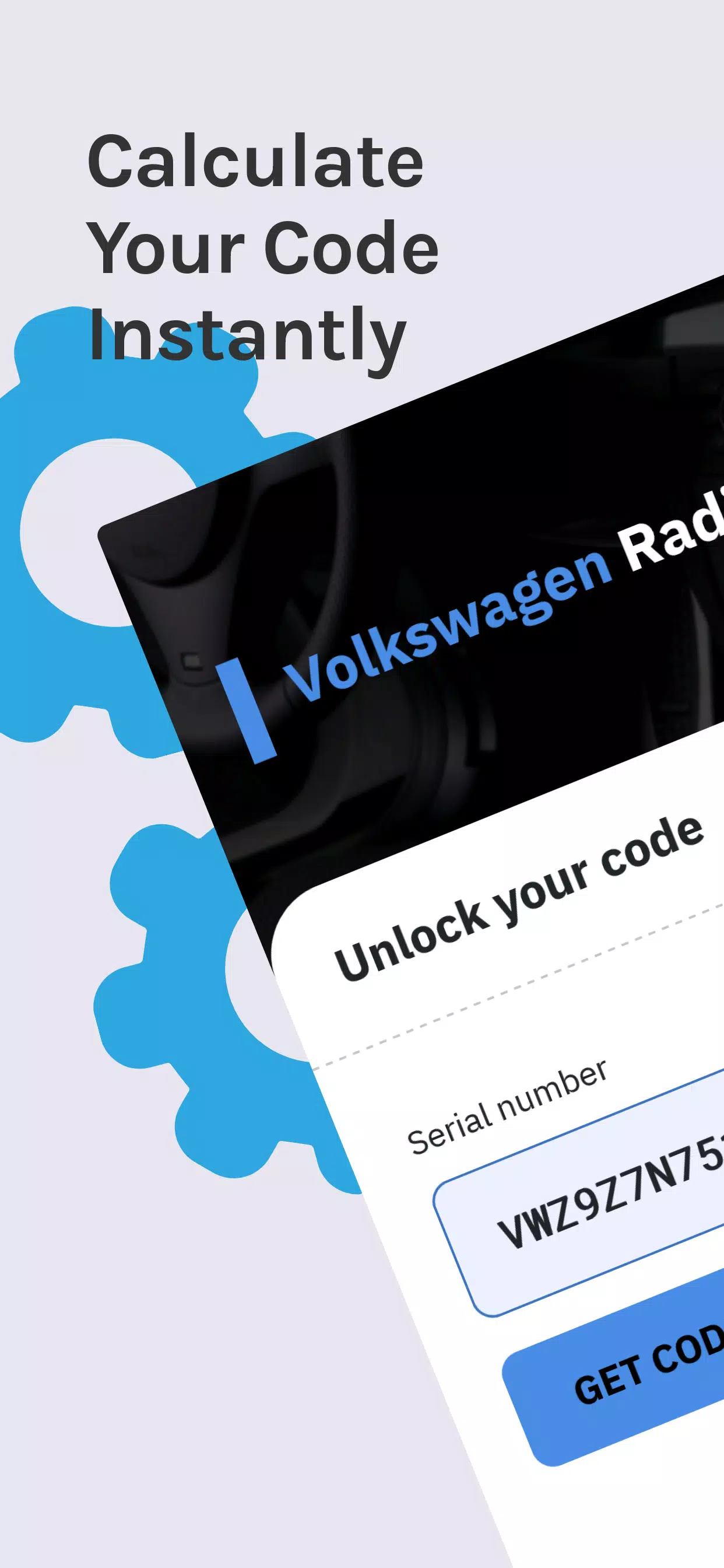 VW Radio Code Generator Скриншот 0