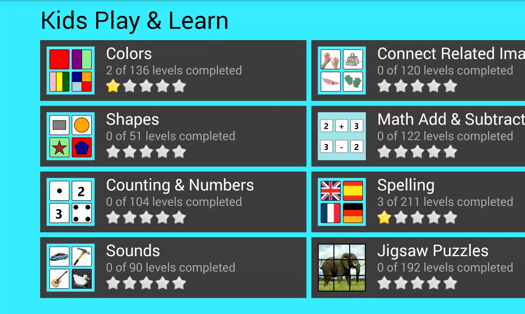 Kids Play & Learn ภาพหน้าจอ 0