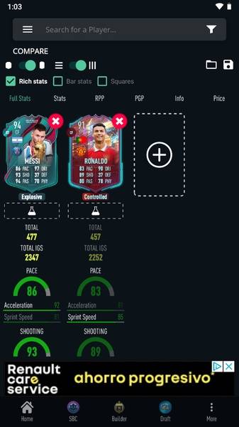 FUTBIN 24 Database & Draft स्क्रीनशॉट 1