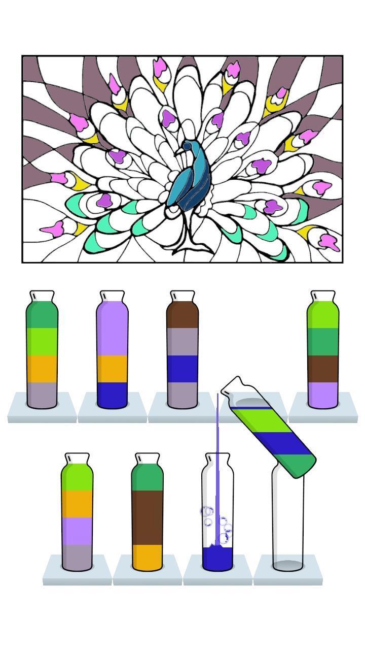 Sort Paint: Water Sorting Game Скриншот 2