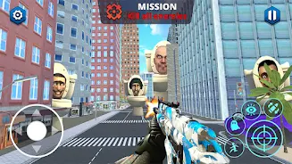 Toilet FPS Shooting: Skibd War Tangkapan skrin 0