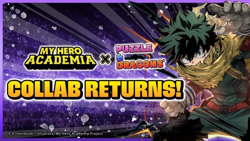 Heroes Unite in Epic Puzzle & Dragons x My Hero Academia Collab!