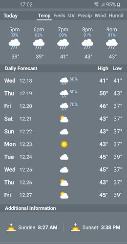 Weather Sky: Weather, Radar स्क्रीनशॉट 3