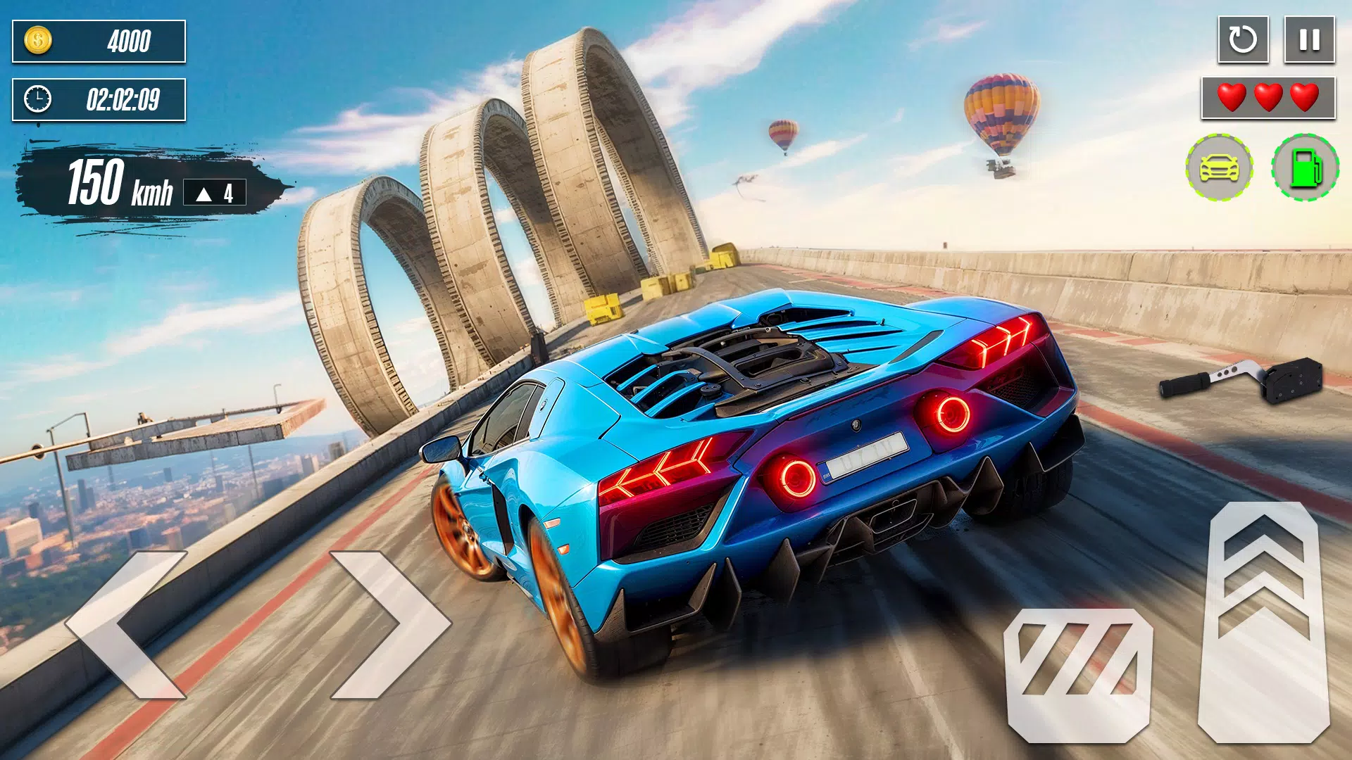 Mega Ramp Stunt: GT Car Racing ภาพหน้าจอ 3